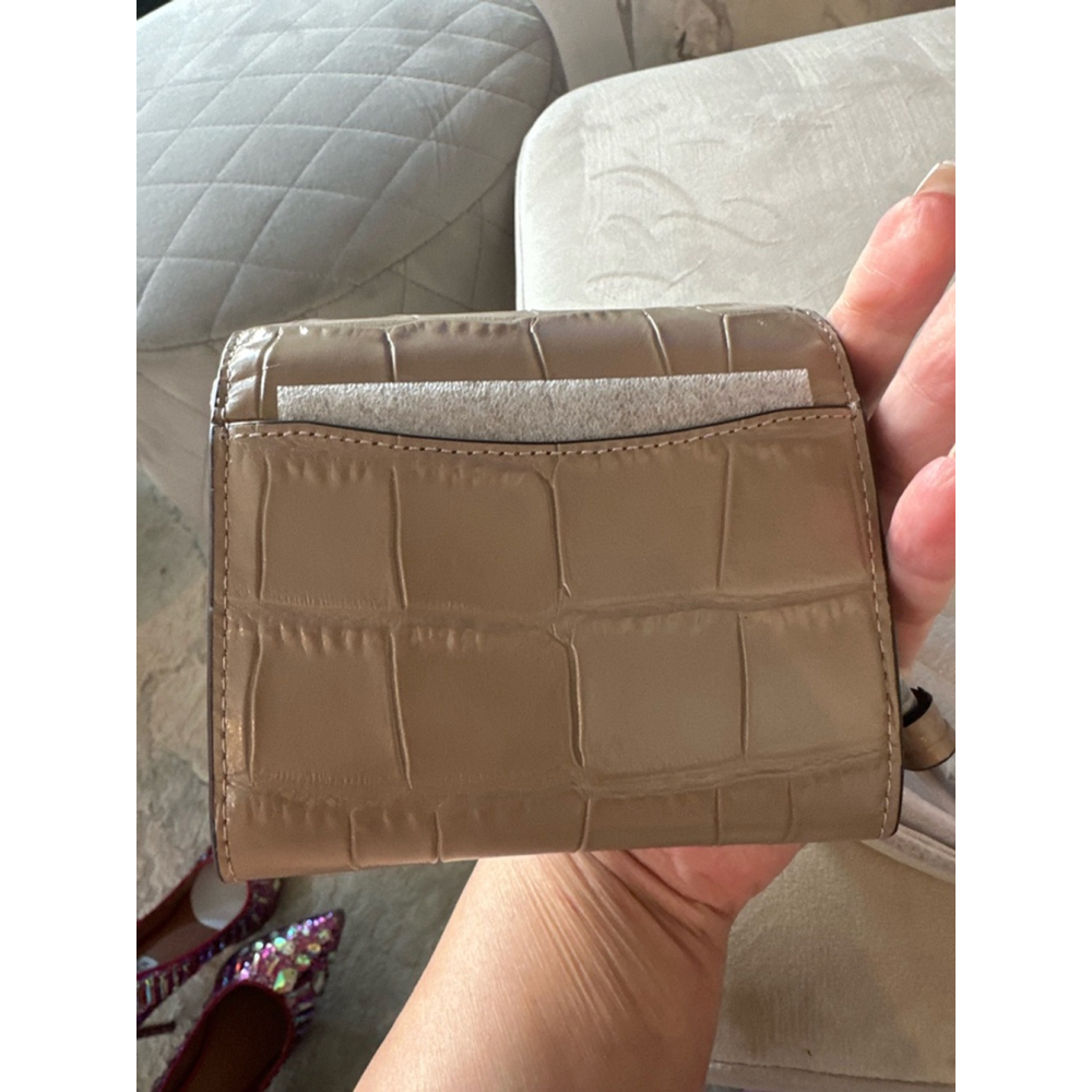 NWT Coach Mini Envelope Wallet With Strap SILVER/STONE 4.5in X 3.5in - Picture 4 of 4